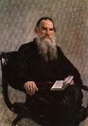 Ilya Repin Portrait of Leo Tolstoy oil
